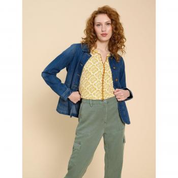 Veste en denim blanche Carrie White Stuff