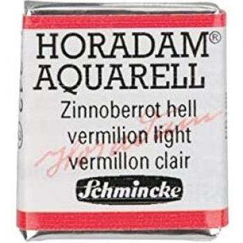 Schmincke Künstler-Aquarellfarbe HORADAM Zinnoberrot Hell 1/2 Näpchen