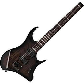 Harlem Headless Guitar by Gear4music, Trans Black