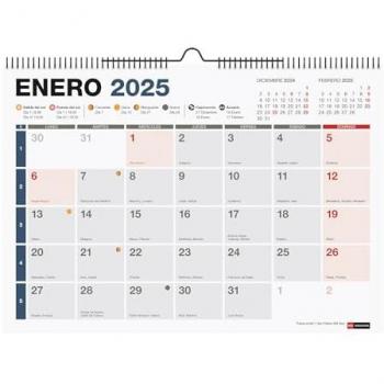 Calendario de Pared 2025 Miquelrius con espacio para anotar