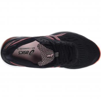 Asics Gel-Cumulus 20 Damen Laufschuhe, Schwarz / Flash Coral 002