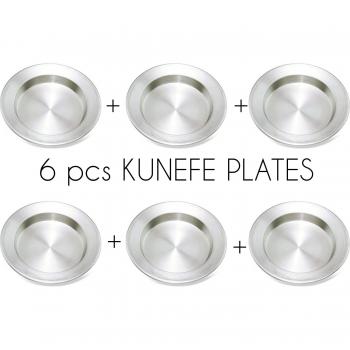 Set de 6 Assiettes à Kunefe en Aluminium