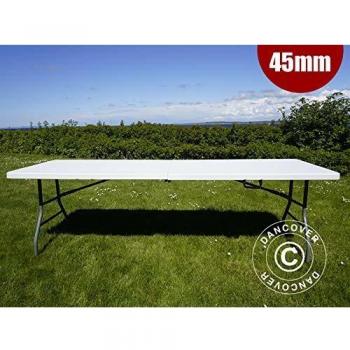 Tavolo Pieghevole in Grigio Chiaro 240x76x74 cm – Dancover (10 unità)