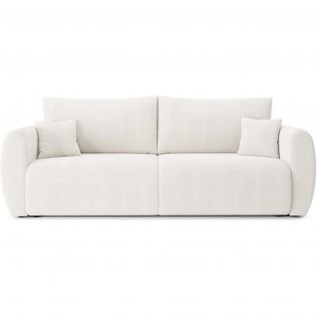 Canapé convertible 3 places en tissu bouclette REFA