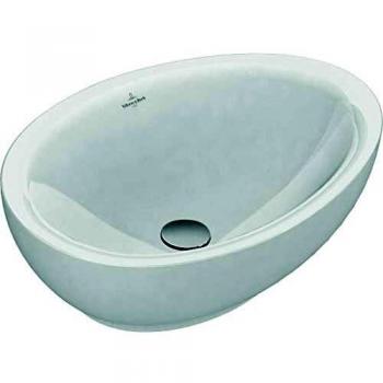 Villeroy & Boch Ceramico Plus Waschtisch‑Aufsatz – Aveo 413261, 595 × 440 mm, weiß