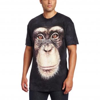 The Mountain Chimp Face Shirt für Herren, Schwarz – XL
