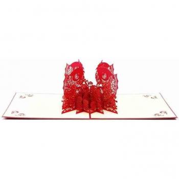 Carte de vœux Maison 3D Nouvel An