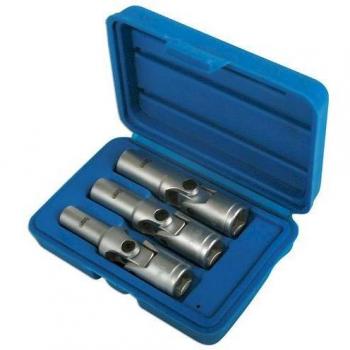 Laser Tools 4122 3-Piece Glow Plug Socket Set with Universal Joints