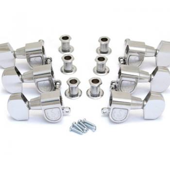 Schaller M6 180 3L/3R mécaniques de guitare Chrome