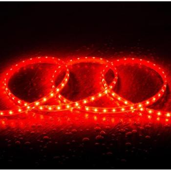 StripRossa 220V 60LED/m SMD2835 IP65 100cm Taglio