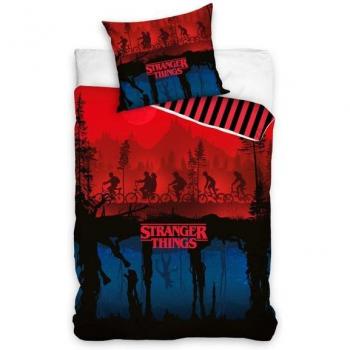 Stranger Things Kinderbettset – 140 x 200 cm Baumwolle, inklusive Kissen & Decke