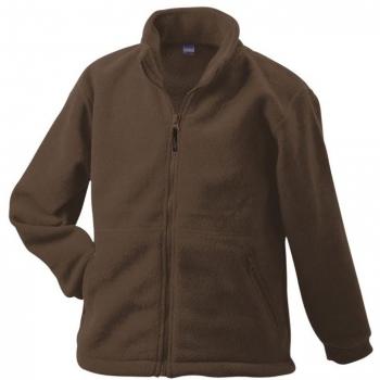 Nixon James XL Brown Fleece Jacket – Full Zip