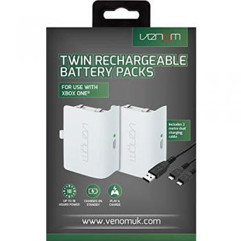 Venom Xbox One Dual Rechargeable Battery Pack: White