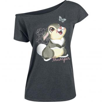 Chemise courte Bambi Disney femme gris chiné, disponible S à 5XL