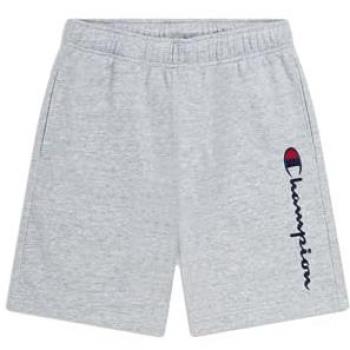 Champion Big Logo Shorts aus Terry, hellgrau