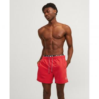Jack & Jones FIJI Badeshorts für Herren, Rot, Größe L