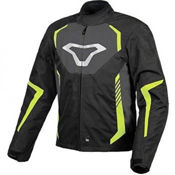 Giacca Moto Macna Tazar Nero Giallo per Uomo