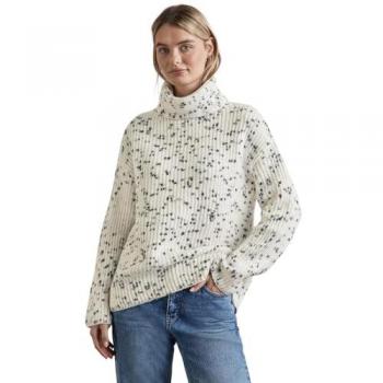 STREET ONE Gemusterter Damenpullover aus softem Materialmix