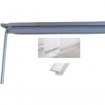 Tenda Grigio Satinato 6 Vie – Bastone Binario Estensibile (276‑335 cm)
