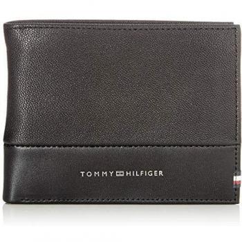 Tommy Hilfiger Black CC Flap and Coin Wallet