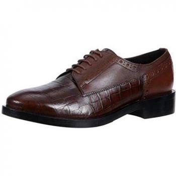 Geox Scarpe Stringate Derby Donna, Brogue B, Marrone