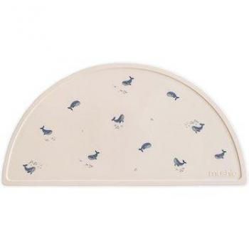 Mushie Set de table Baleine en silicone