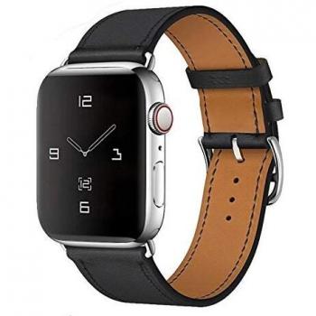 Cinturino Vera Pelle MroTech per iWatch 40mm e 38mm – Nera