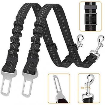 Kelivi Heavy‑Duty Elastic Dog Car Tether