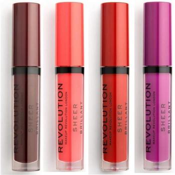Makeup Revolution Sheer Gloss Lipstick Quartet