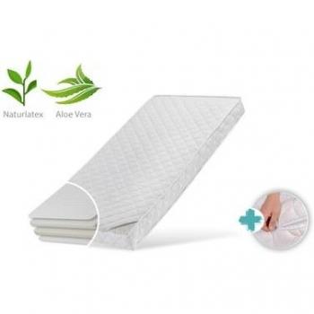 Matelas enfant 90x200 LATEX ROYAL housse Aloe Vera blanc 10 cm