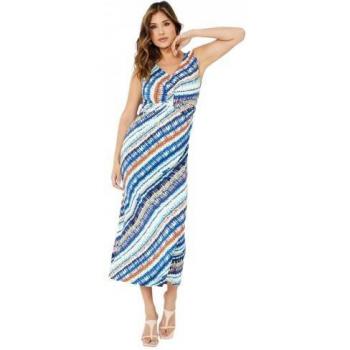 Dames Abstract Jersey Twisted Knot Jurk 16 UK zwart
