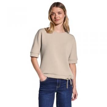Pull‑décolleté Street One femme, soie beige, 36