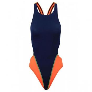 Fashy Badeanzug Aquafeel Dunkelblau Orange Gr.36