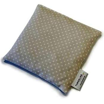 Cuscino caldo ai noccioli di ciliegio beige 19 x 19 cm pois