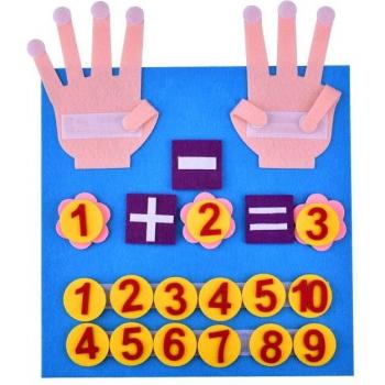 10pcs Children’s Felt Arabic Letters and Numbers Learning Set