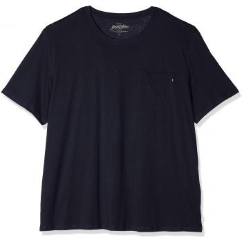 Camiseta JACK & JONES Jjepocket SS O-Neck PS, Azul para Hombre
