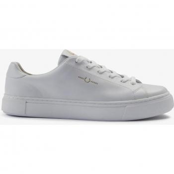 Fred Perry, Sneakers, male, White, Size: 12 US Timeless White Leather Sneakers