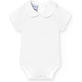 Pack básico Babidu de 2 bodys para bebé, cuello pique y manga corta