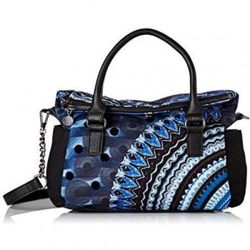 Desigual Damen Blau-Indigo Henkeltasche – Friend Loverty
