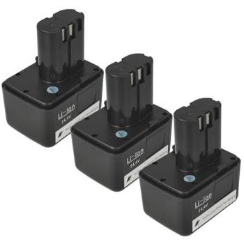 3x Replacement Battery for Gesipa Powerbird (2000mAh, 14.4V)