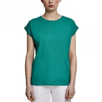 Urban Classics Ladies Extended Shoulder T-Shirt Green