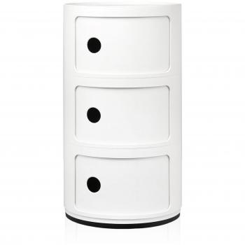 KARTELL Meuble de rangement COMPONIBILI RECYCLED 3 tiroirs Blanc
