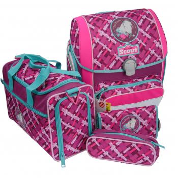 Best Friends Scout Genius Lila Schulranzen-Set 4‑teilig