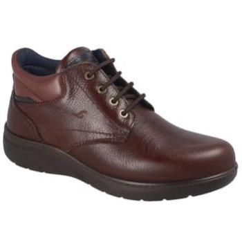 Calzado masculino cuero marrón LUISETTI 31017 con cremalleras laterales