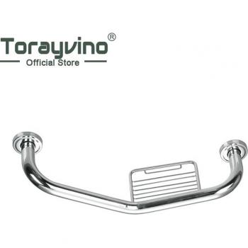 Barra de ducha con soporte para jabón MONITE acero inoxidable 6309