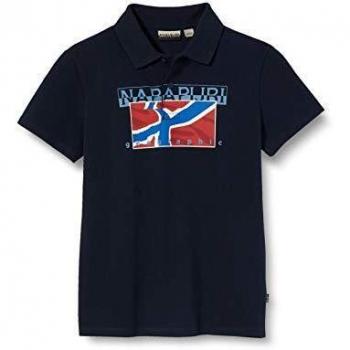 Polo Napapijri K Eally, Garçon, Bleu (Blu Marine 1761)
