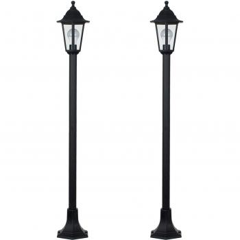 Victorian Black IP44 Outdoor Garden Lamp Post Bollard Lights