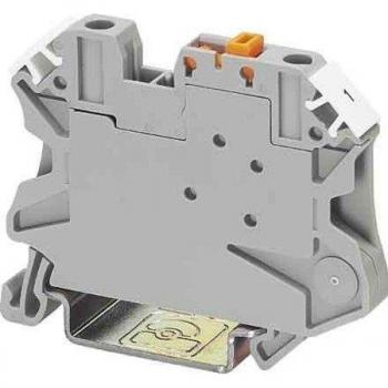 Morsetto passante componibile 2 poli 0.14 mm² 6 mm² Grigio