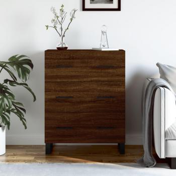 Brown Oak Engineered Wood Sideboard, 69.5 x 34 x 90 cm, vidaXL