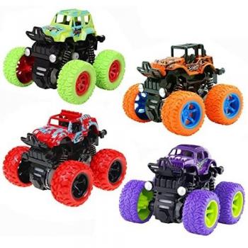 4 Wheels Drive Friction Powered Cars
